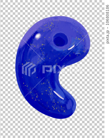 Magatama (lapis lazuli) 106808186