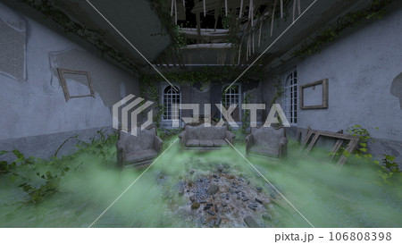 廃墟の荒れた室内 廃墟の荒れた室内 106808398