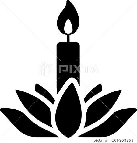 line drawing Krathong. Generative AI    106808853