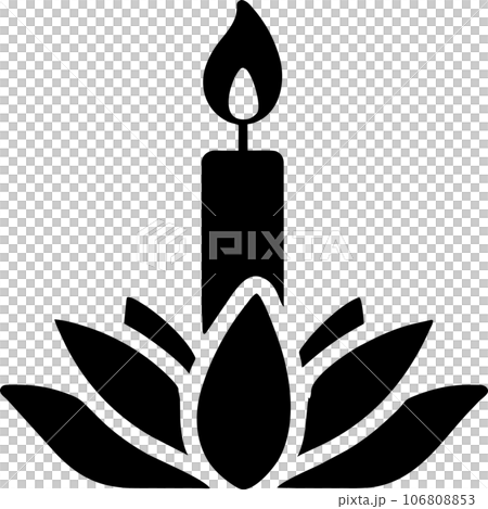 line drawing Krathong. Generative AI    106808853