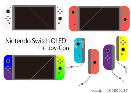 Nintendo Switch OLED ニンテンドースイッチ 有機ELモデルのイラスト