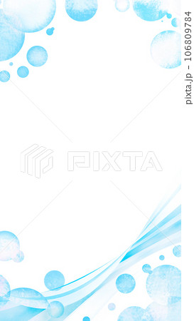 流線とバブルの背景素材　 106809784