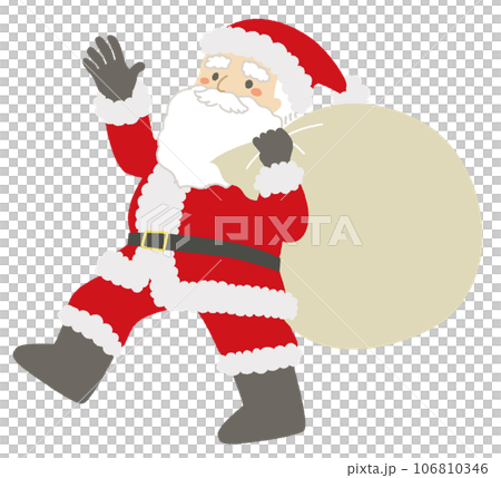 手繪風格聖誕老人插畫 手繪風格聖誕老人插畫 106810346