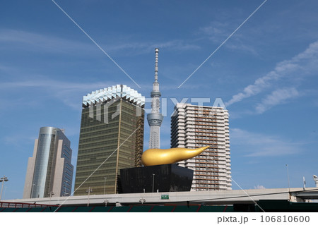 隅田川から見たスカイツリー 106810600