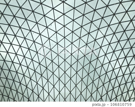 Steel structure glass dome roof background Steel structure glass dome roof background 106810759