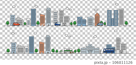 Building city illustration set 106811126