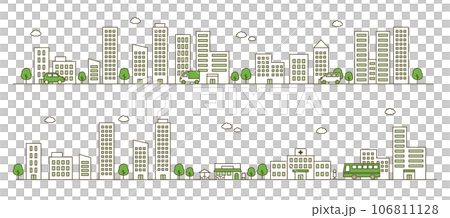 Building city illustration set Building city illustration set 106811128