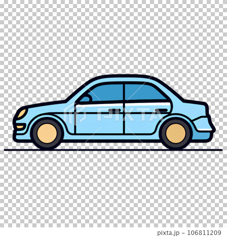 cartoon, isolated, art, drawing, line, illustration, graphic, icon, transport, vehicle, background, outline, automobile, sketch, car, design, auto, transportation, concept, automotive, motor, style, l 106811209