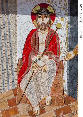 Religious christian mosaics in Ta Pinu, Malta 106811709