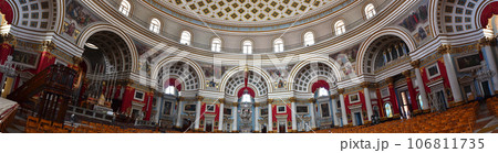 Interior of the dome of the Mosta rotunda. Malta Interior of the dome of the Mosta rotunda. Malta 106811735