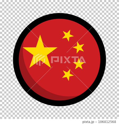 中國國旗圖標圓形 106812568
