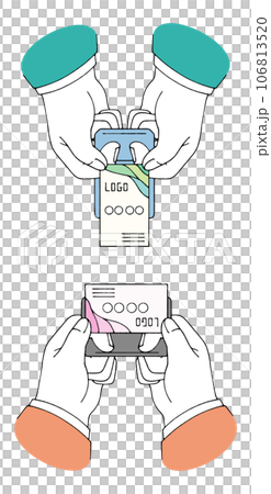 How to hold business cards when exchanging them 106813520