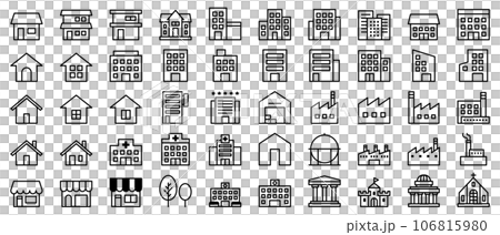 建築圖標 建築圖標 106815980