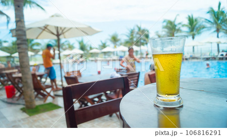 Outdoor swimming pool in the hotel. Outdoor swimming pool in the hotel. 106816291