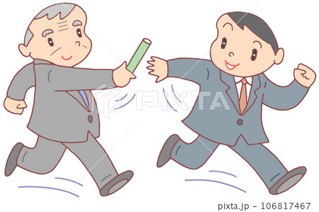 ビジネスイラスト - 事業承継・代替わり 106817467