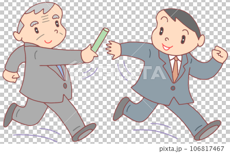 ビジネスイラスト - 事業承継・代替わり 106817467