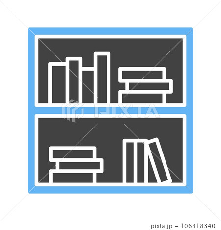 Book Shelves Icon Image. 106818340