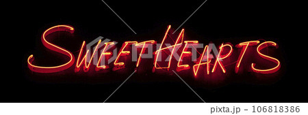 Sweet Hearts - Neon light 106818386