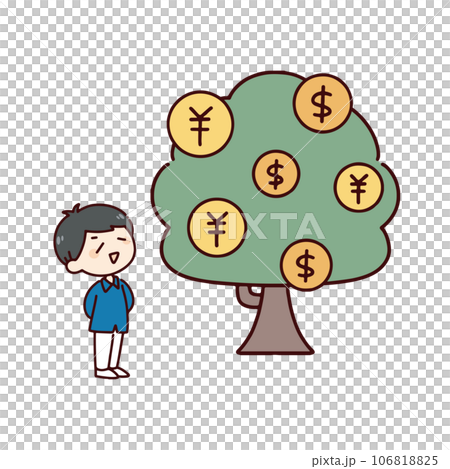 Image illustration of growing money 106818825