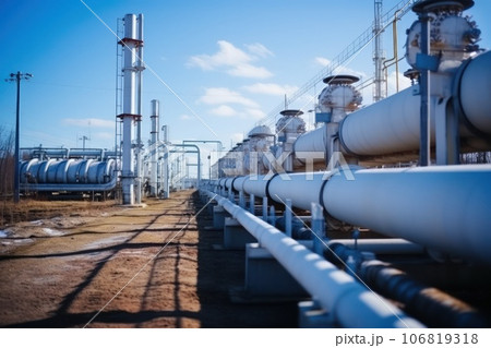 Oil or gas pipeline. Oil or gas pipeline. 106819318