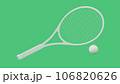 テニスラケットとテニスボール 106820626