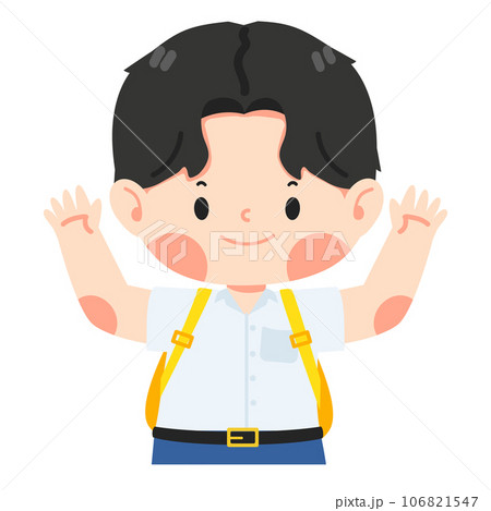 Happy boy student is ready to back to school 106821547