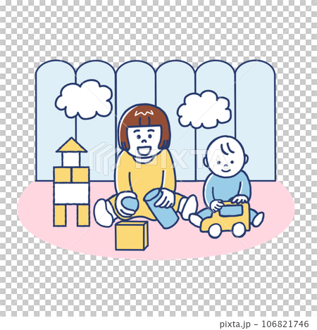 Children playing in the kids room 106821746