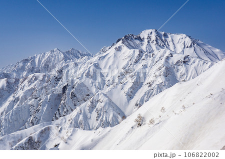 北アルプスの唐松岳の雪山登山 鹿島槍ヶ岳と五竜岳 北アルプスの唐松岳の雪山登山 鹿島槍ヶ岳と五竜岳 106822002