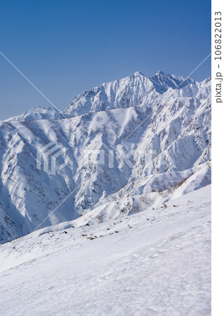 北アルプスの唐松岳の雪山登山 鹿島槍ヶ岳 北アルプスの唐松岳の雪山登山 鹿島槍ヶ岳 106822013