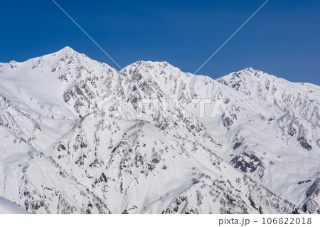 北アルプスの唐松岳の雪山登山 白馬三山 北アルプスの唐松岳の雪山登山 白馬三山 106822018