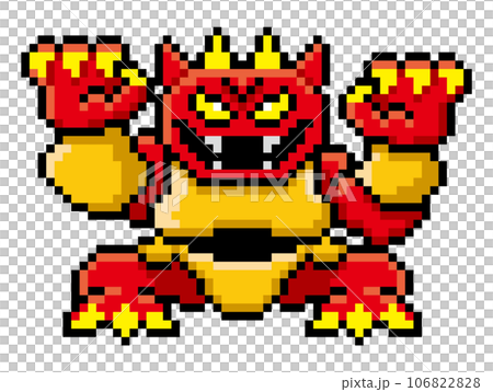 遊戲風格像素畫日式鬼 遊戲風格像素畫日式鬼 106822828