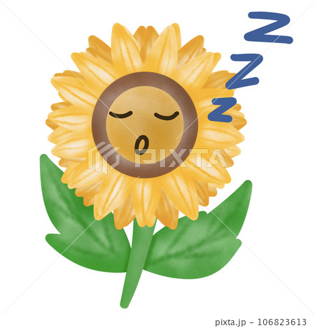 sunflower with leaves sunflower with leaves 106823613