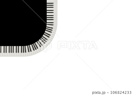 Abstract piano keys radially arranged Abstract piano keys radially arranged 106824233
