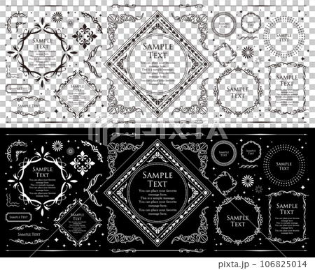 ロマンチックでゴージャスな大人かわいいアンティークフレーム	 106825014