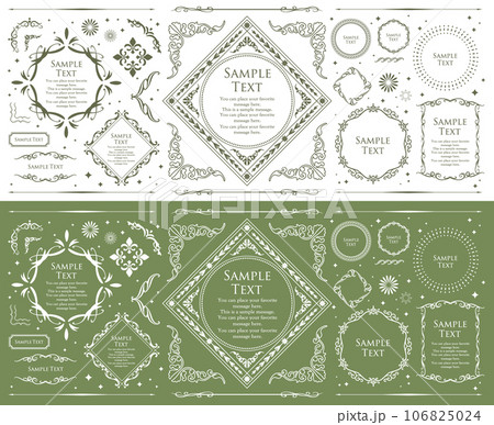 ロマンチックでゴージャスな大人かわいいアンティークフレーム	 106825024