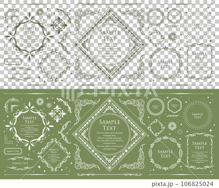 ロマンチックでゴージャスな大人かわいいアンティークフレーム	 106825024