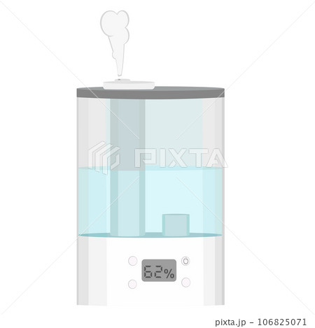 水蒸気が吹き出ている加湿器のイラスト 106825071