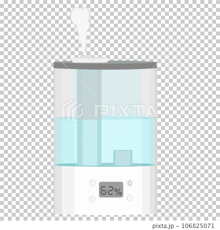 水蒸気が吹き出ている加湿器のイラスト 106825071