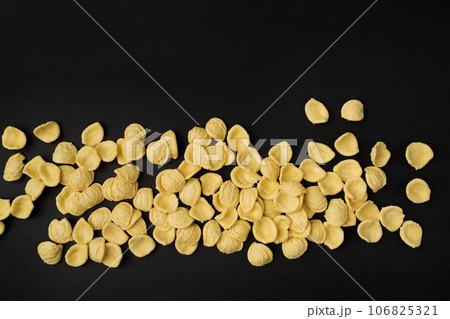 Raw Orecchiette Pasta, Homemade Dry Macaroni, Italian Recchietedde 106825321