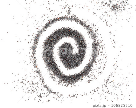 Poppy Seed, Blue Poppyseed Pile, Small Culinary Grains, Tiny Seeds, Oilseed Sprinkles Poppy Seed, Blue Poppyseed Pile, Small Culinary Grains, Tiny Seeds, Oilseed Sprinkles 106825510