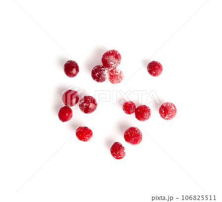 Frozen Lingonberry, Iced Cowberry, Snow Cranberry, Red Viburnum Berries, Frozen Lingonberry Frozen Lingonberry, Iced Cowberry, Snow Cranberry, Red Viburnum Berries, Frozen Lingonberry 106825511