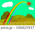 Rainbow in the blue sky 106825937