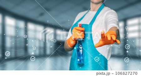 Of providing cleaning services using the Internet. Of providing cleaning services using the Internet. 106827270