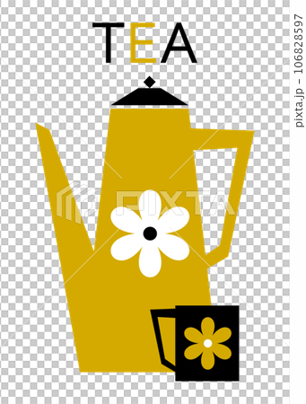Teapot - Retro Modern Graphic 106828597