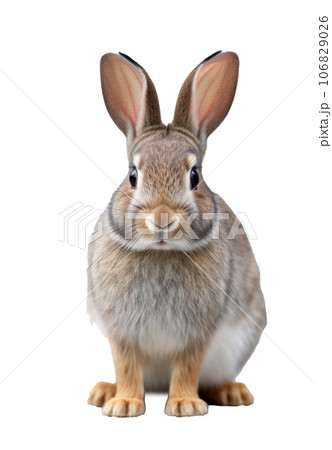 Cute rabbit isolated Cute rabbit isolated 106829026