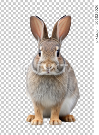 Cute rabbit isolated Cute rabbit isolated 106829026