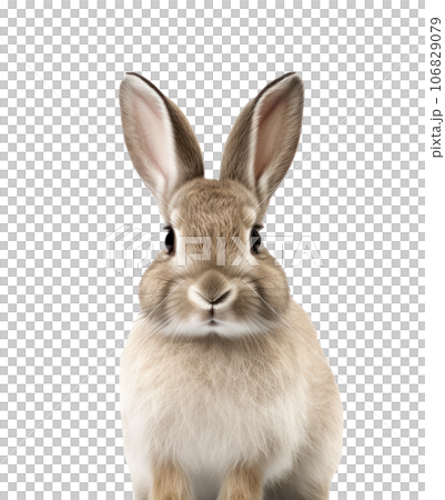 Cute rabbit isolated 106829079