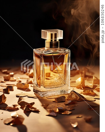 Luxurious perfume bottle mockup, exquisite perfume commercial with natural light and rich rextures in studio background, beauty product container Luxurious perfume bottle mockup, exquisite perfume commercial with natural light and rich rextures in studio background, beauty product container 106830246