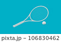 テニスラケットとボール 106830462