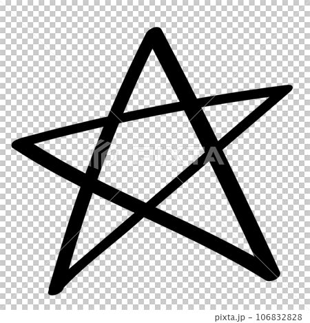 simple hand drawn star black simple hand drawn star black 106832828